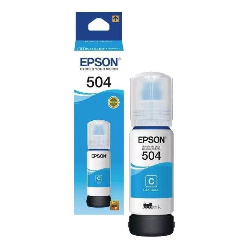 EPSON - Botella De Tinta Epson 504 Cyan Original Cyan
