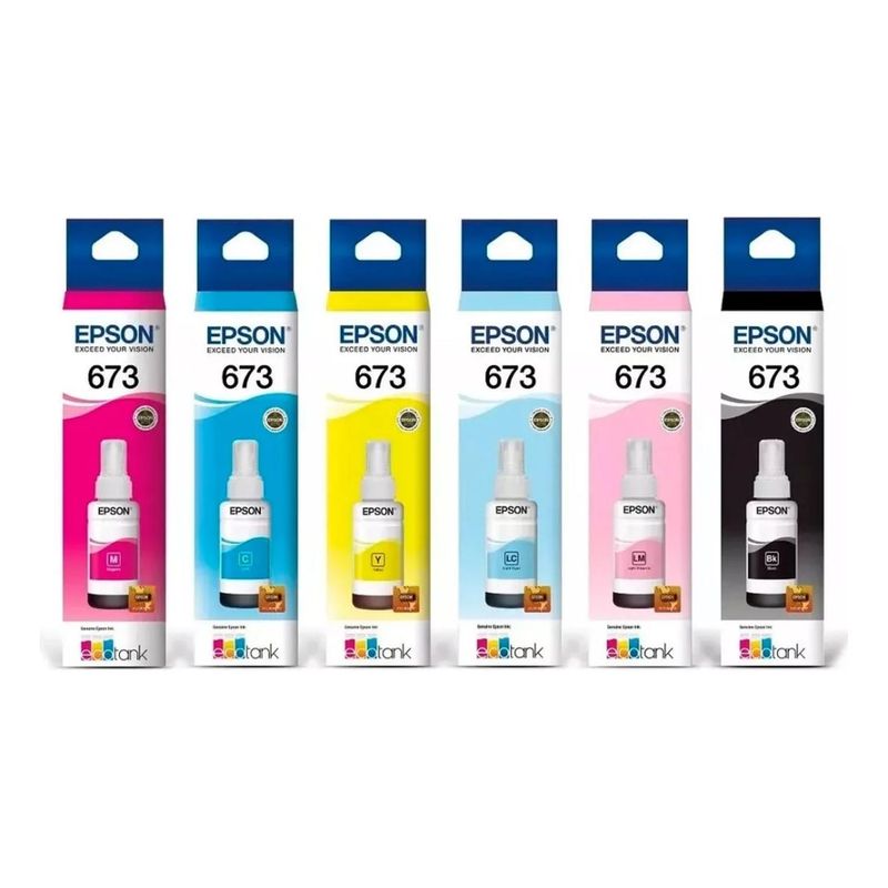 EPSON - Botellas de Tintas Epson 673 Original Pack