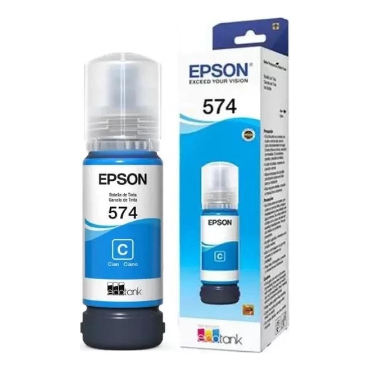 EPSON - Botella de Tinta Epson 574 Cyan Original