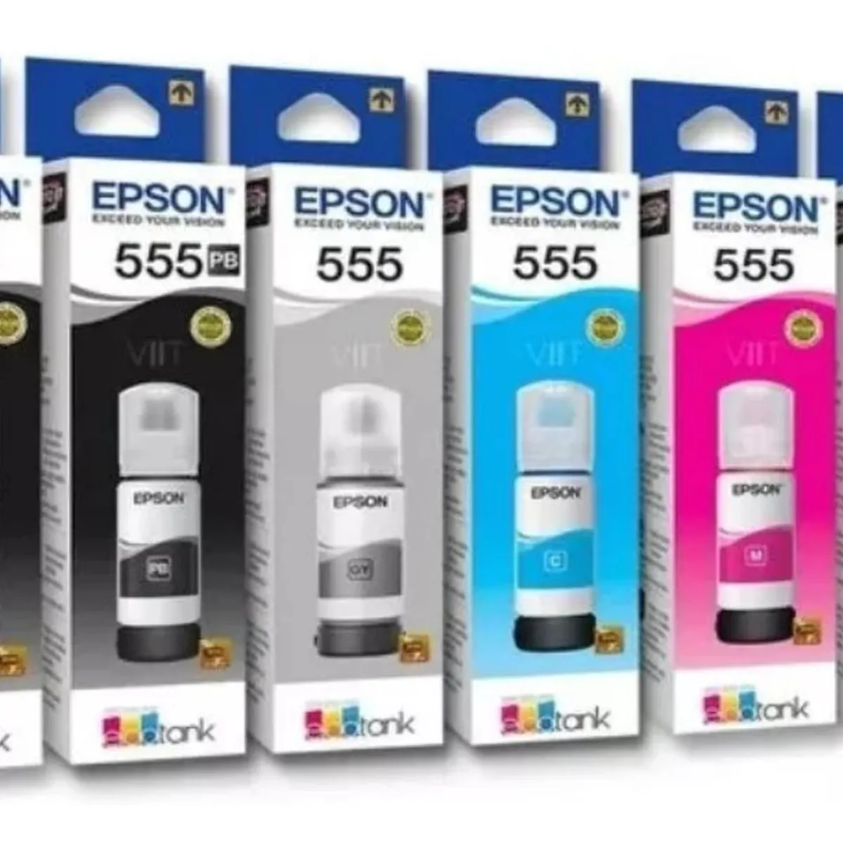 EPSON - Botellas de Tintas Epson 554-555 Original Pack