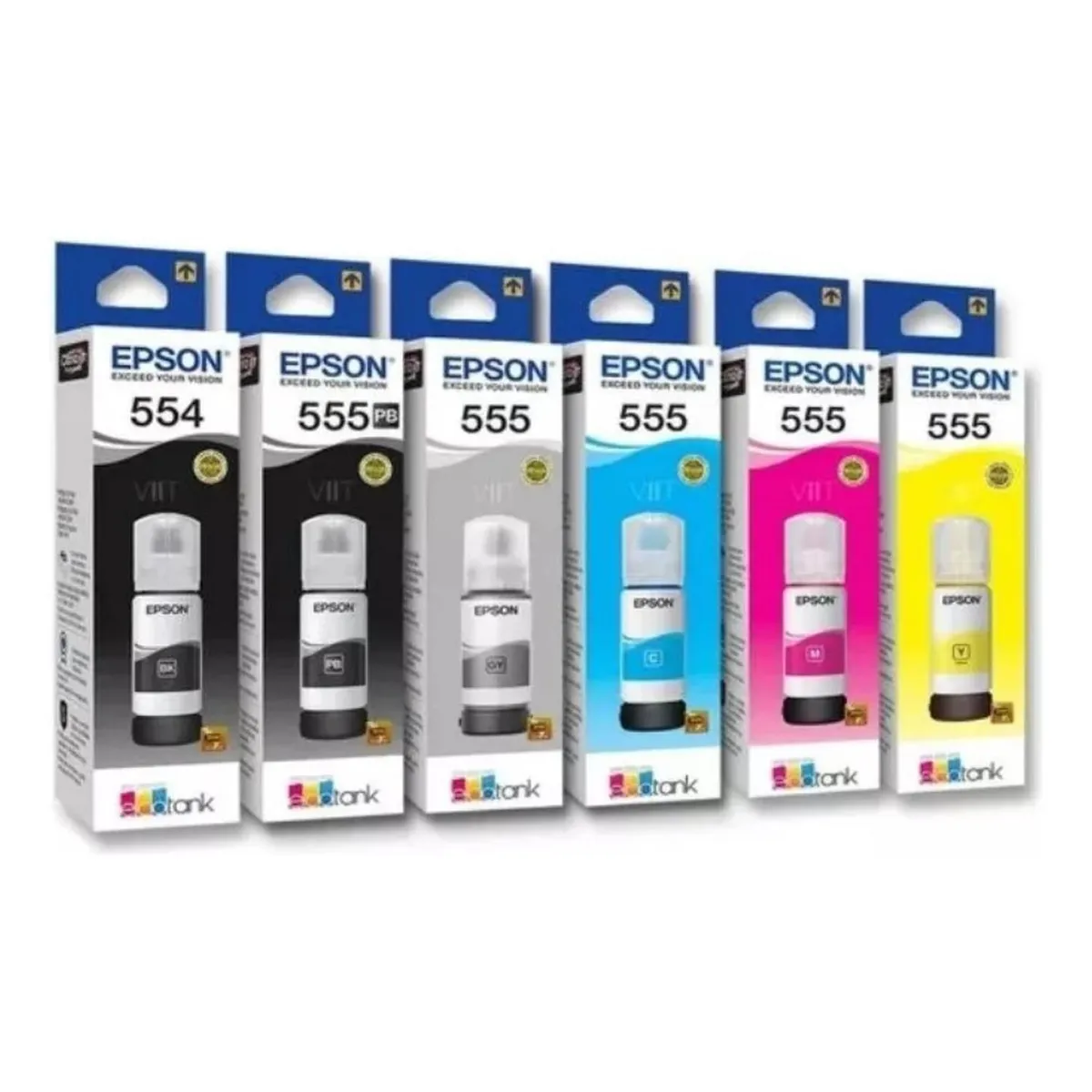 EPSON - Botellas de Tintas Epson 554-555 Original Pack