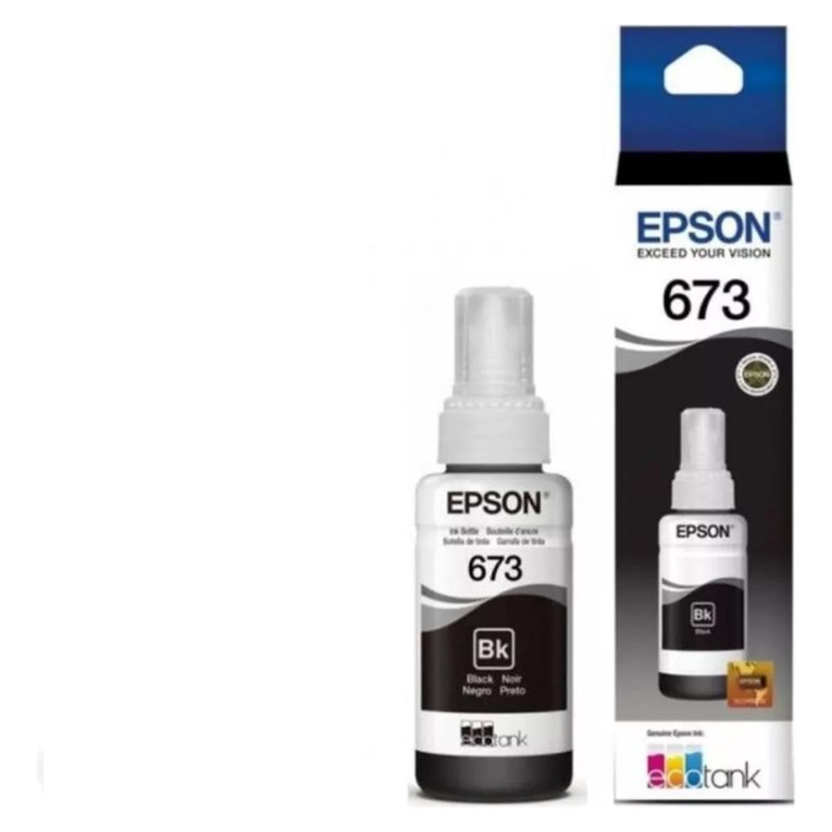 EPSON - Botella de Tinta Epson 673 Negro Original