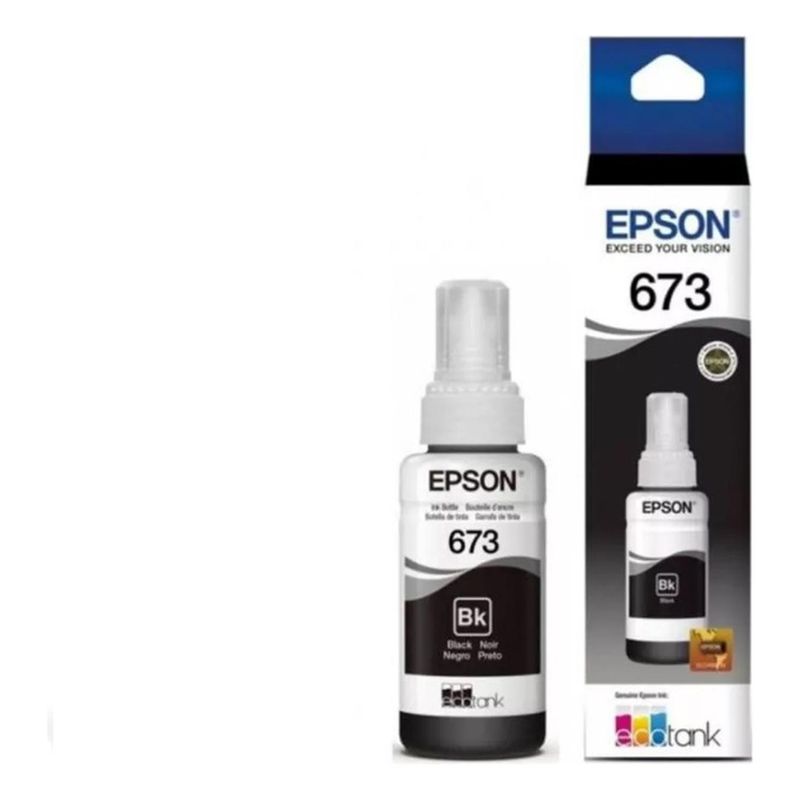 EPSON - Botella De Tinta Epson 673 Negro Original Negro