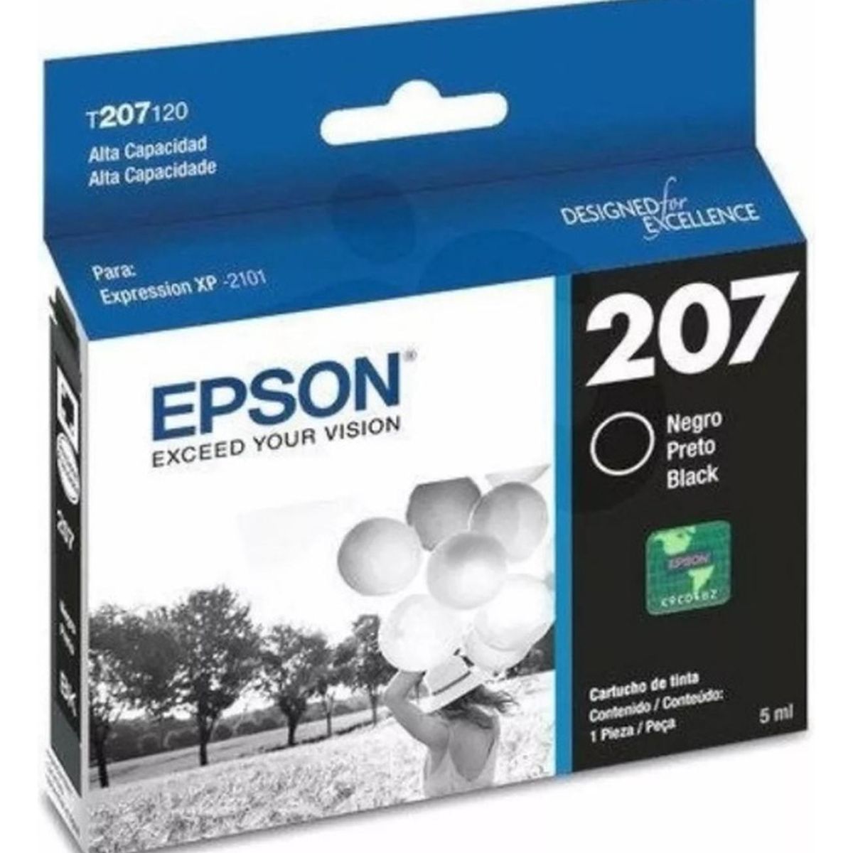 EPSON - Cartucho de Tinta Epson 207 Negro Original