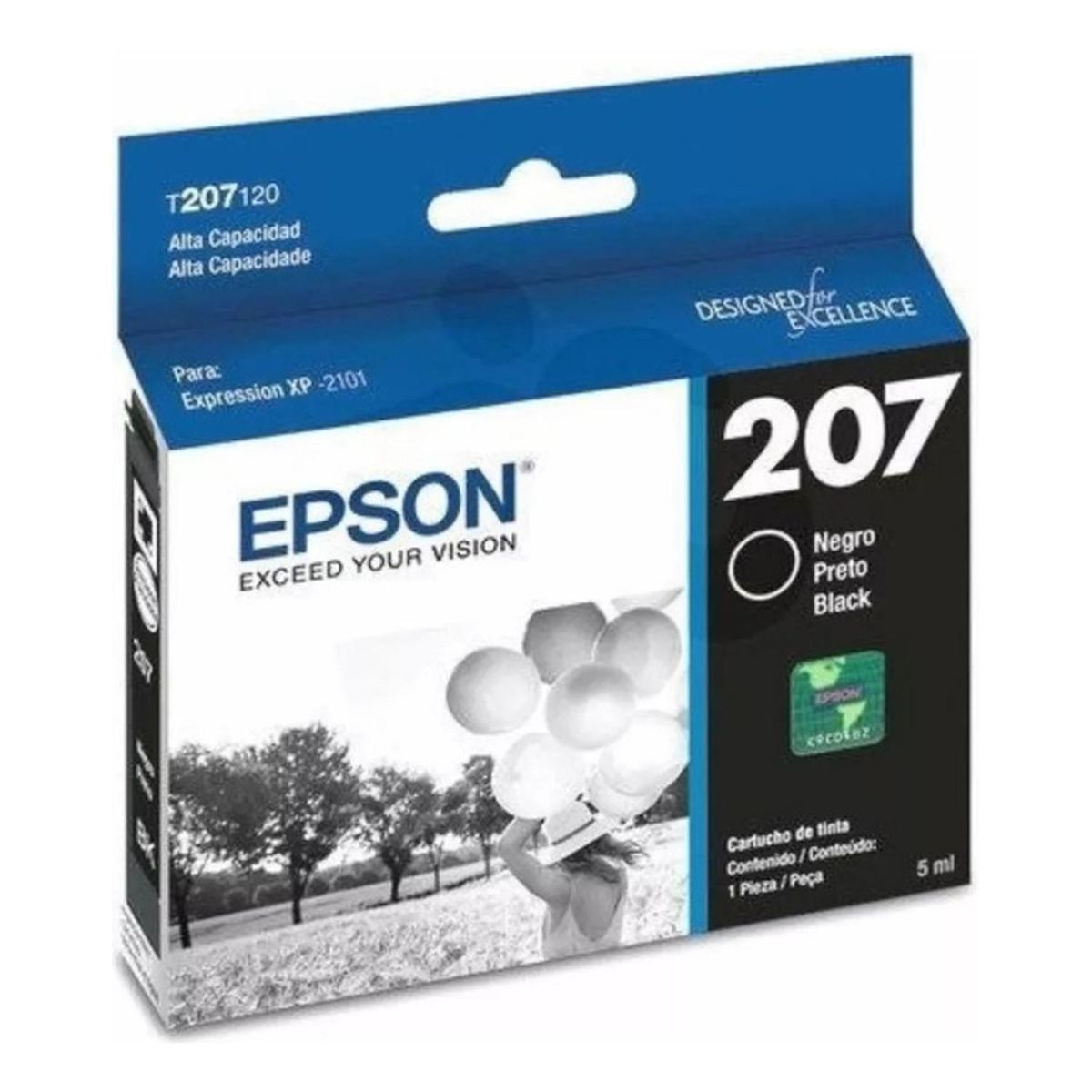 EPSON - Cartucho de Tinta Epson 207 Negro Original