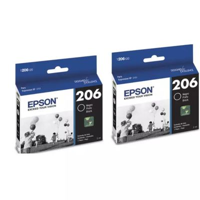 Epson Cartuchos De Tinta 206 Negro Original Pack
