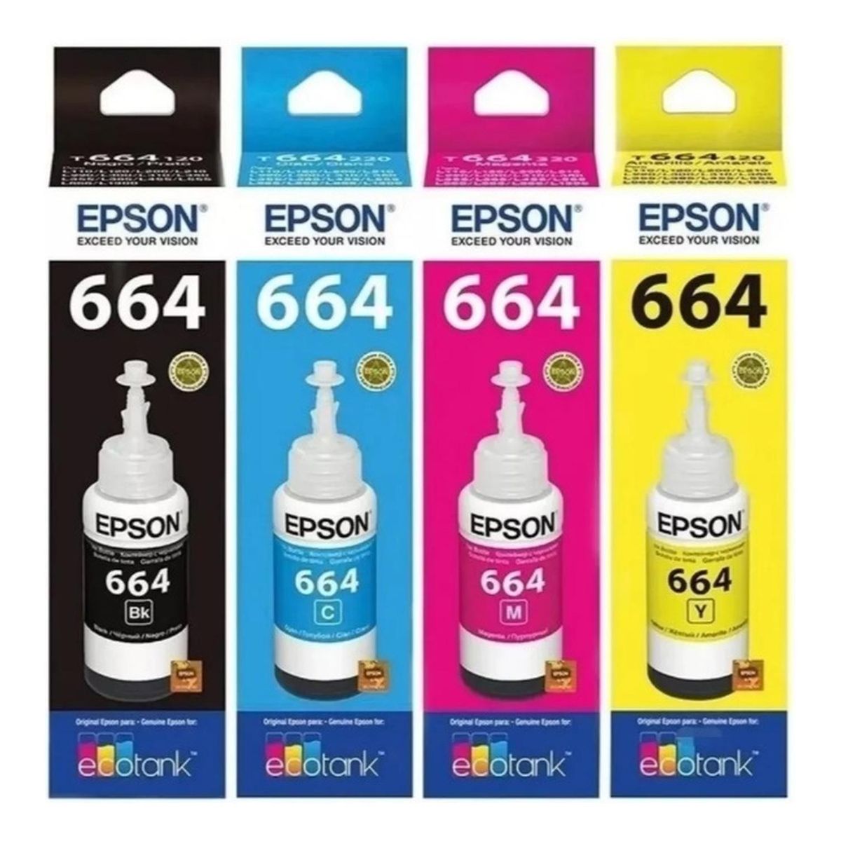 EPSON - Botellas de Tintas Epson 664 Original Pack