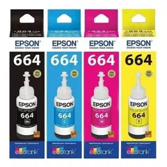 EPSON - Botellas de Tintas 664 Original Pack