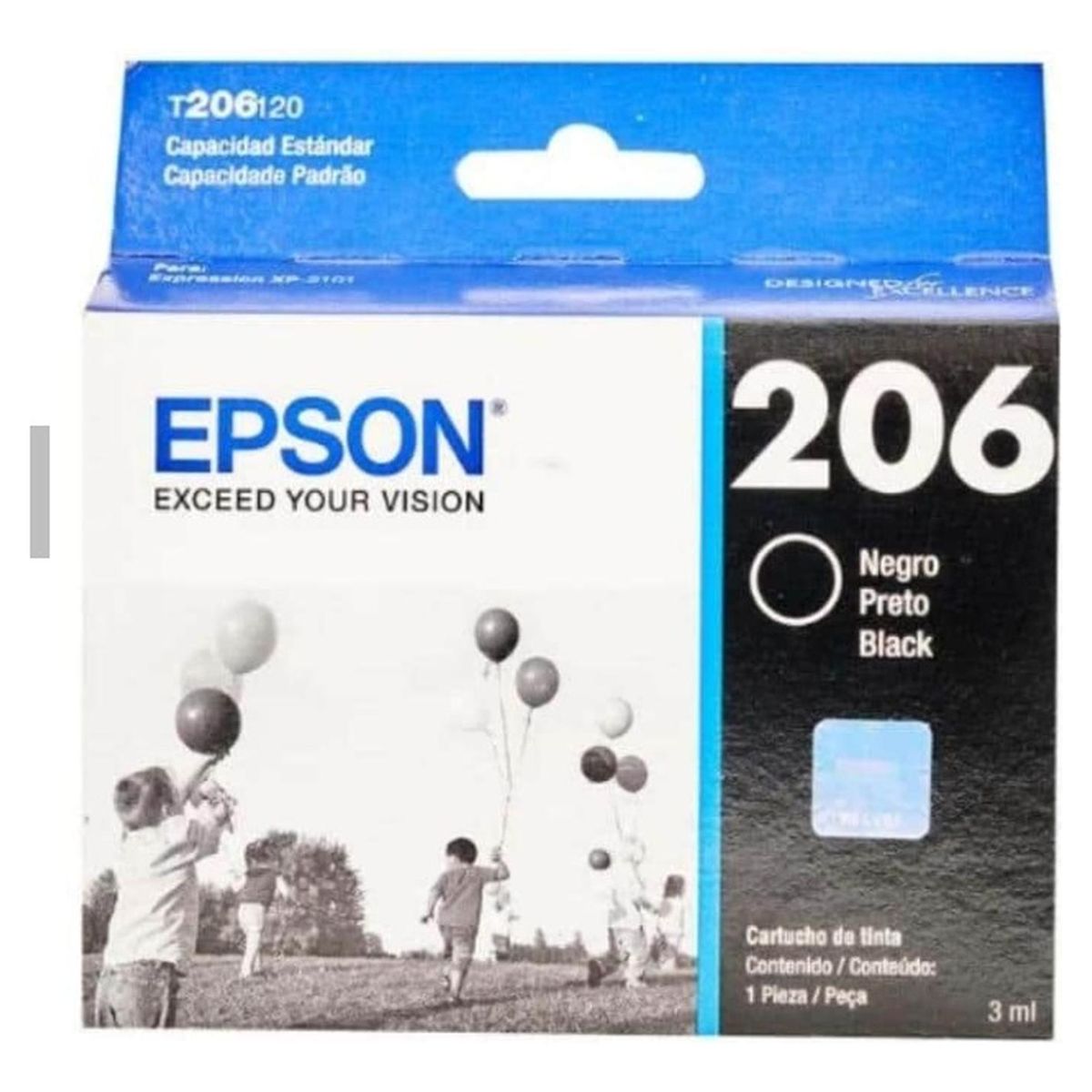 EPSON - Cartucho de Tinta Epson 206 Negro Original