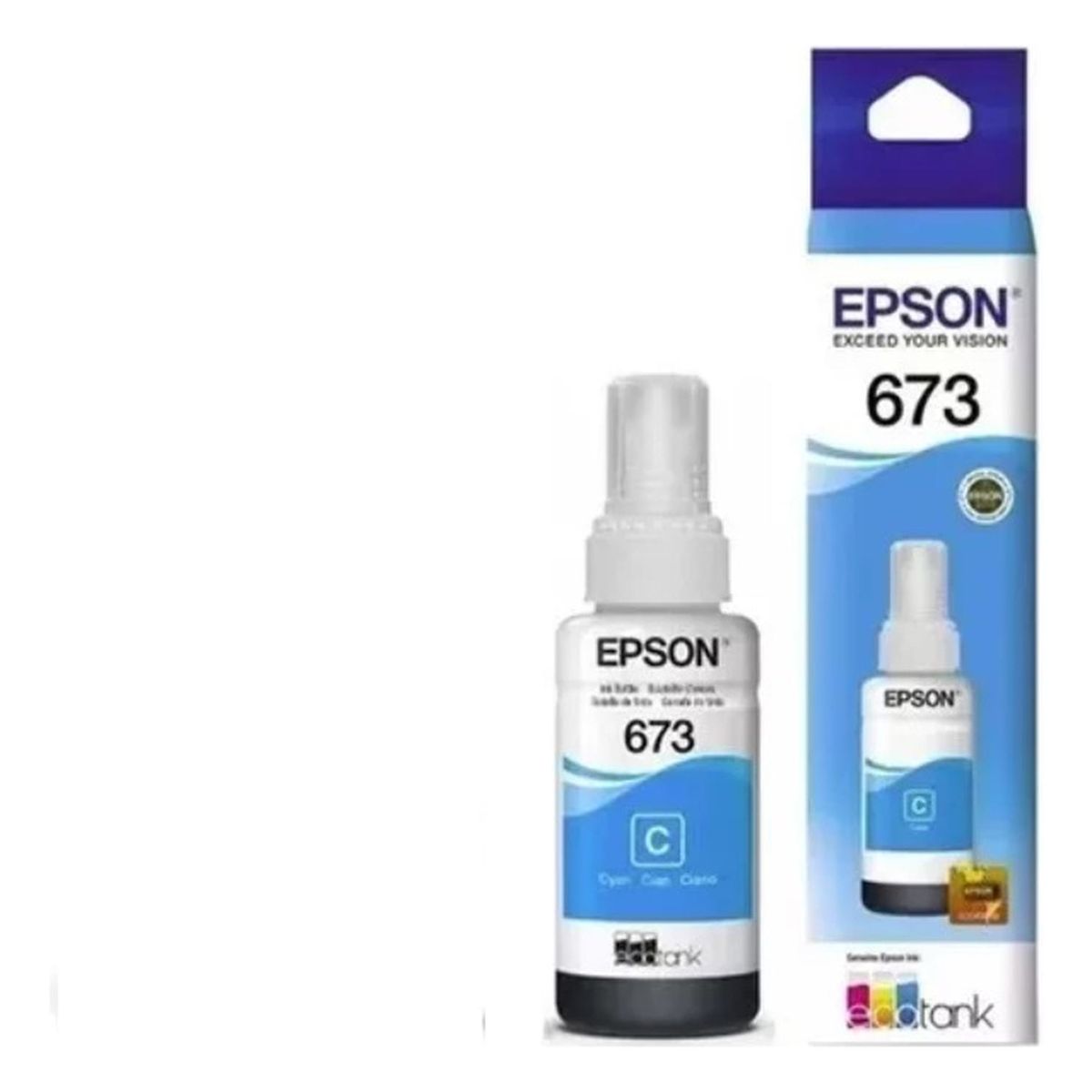 EPSON - Botella de Tinta Epson 673 Cyan Original