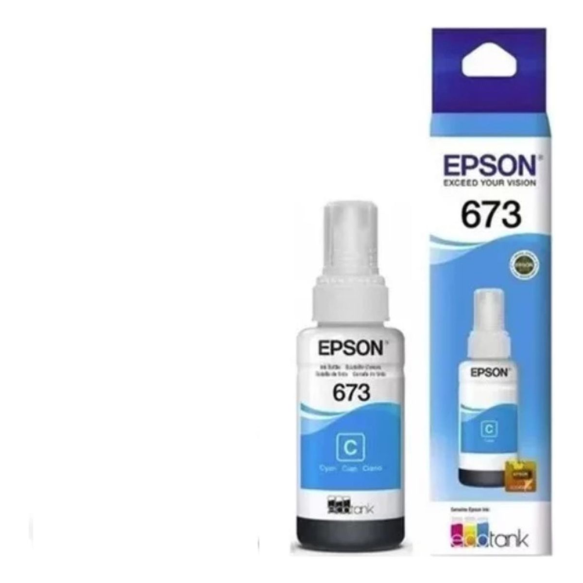 EPSON - Botella de Tinta Epson 673 Cyan Original