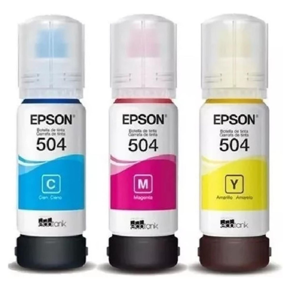 EPSON - Botellas de Tintas Epson 504 M/C/Y Original Pack