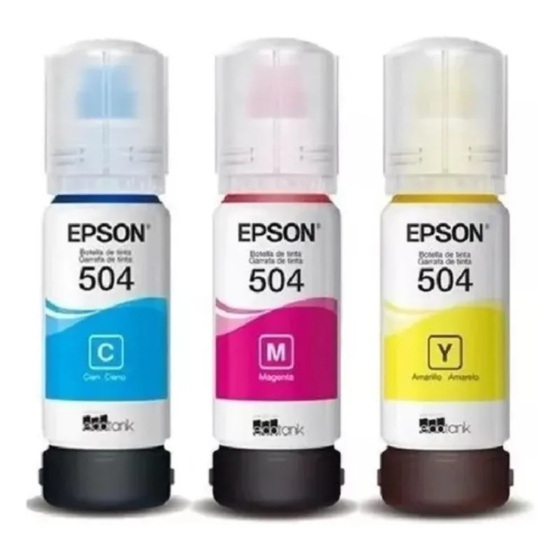 EPSON - Botellas de Tintas Epson 504 M/C/Y Original Pack