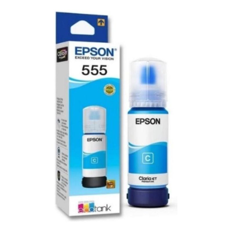 EPSON - Botella De Tinta Epson 555 Cyan Original Cyan