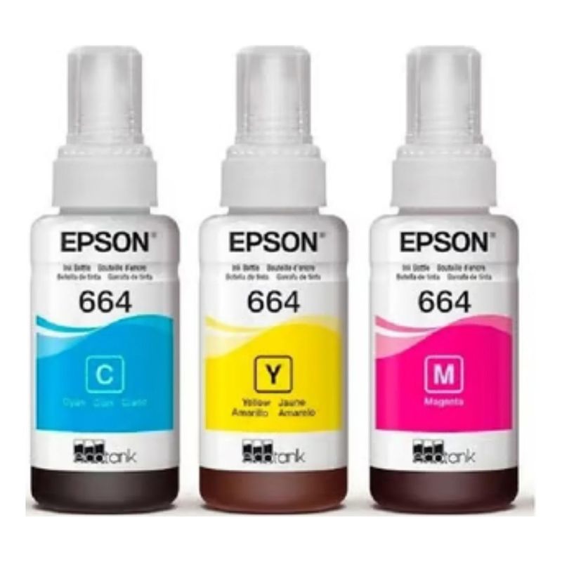 EPSON - Pack 3 Tintas Epson 664 M/c/y Original Amarillo Cian Magenta