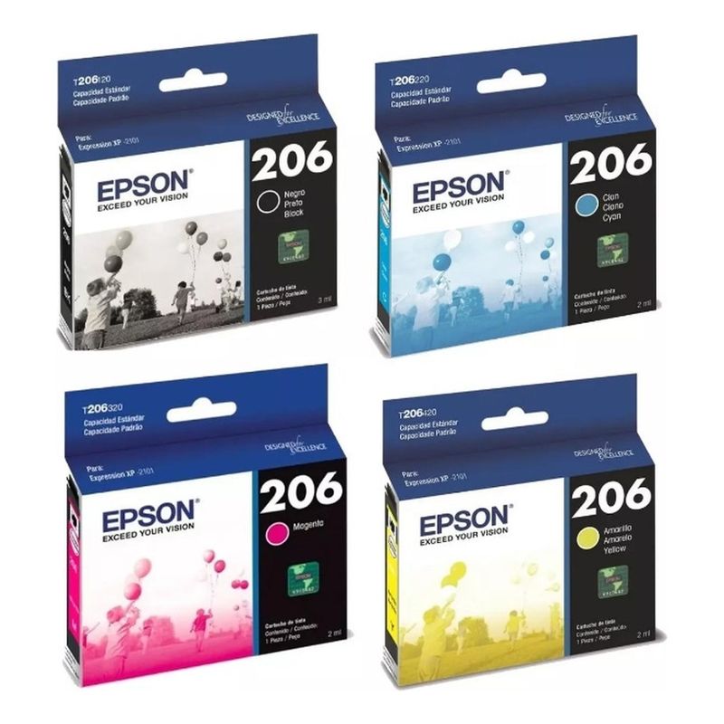 EPSON - Pack Cartuchos Epson 206 Original N/m/c/y