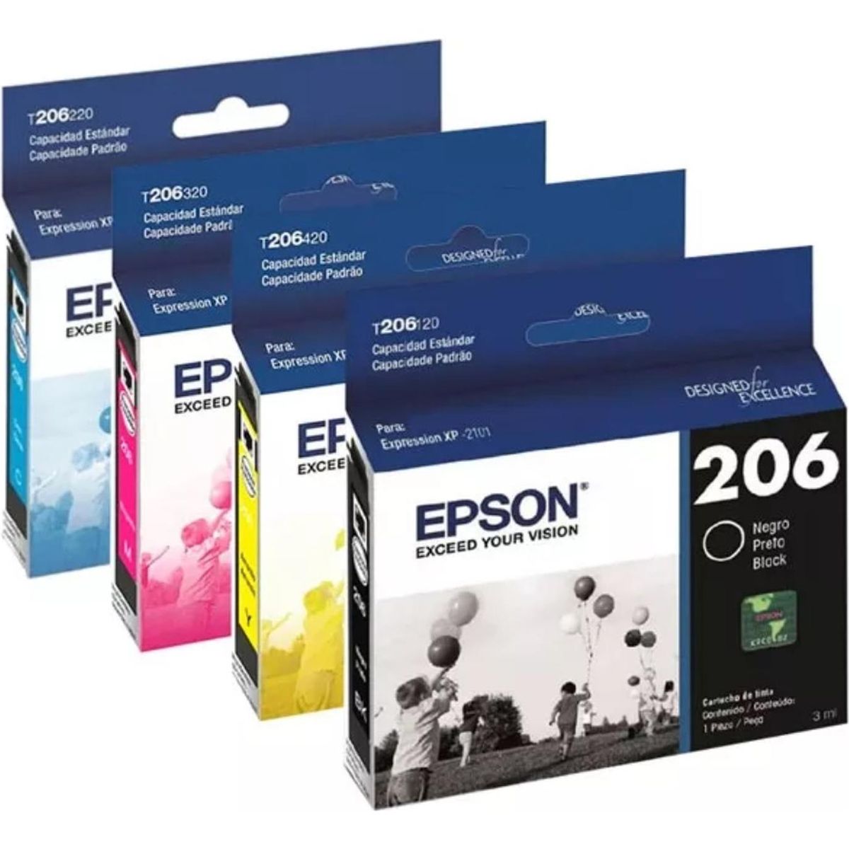 EPSON - Cartuchos de Tintas Epson 206 Original Pack