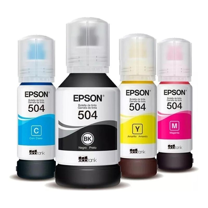 EPSON - Botellas de Tintas Epson 504 Original Pack