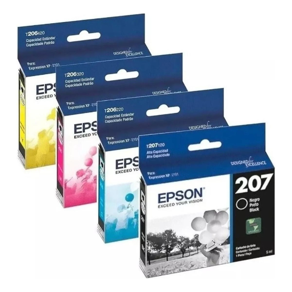 EPSON - Cartuchos de Tinta Epson 206/207 Original Pack