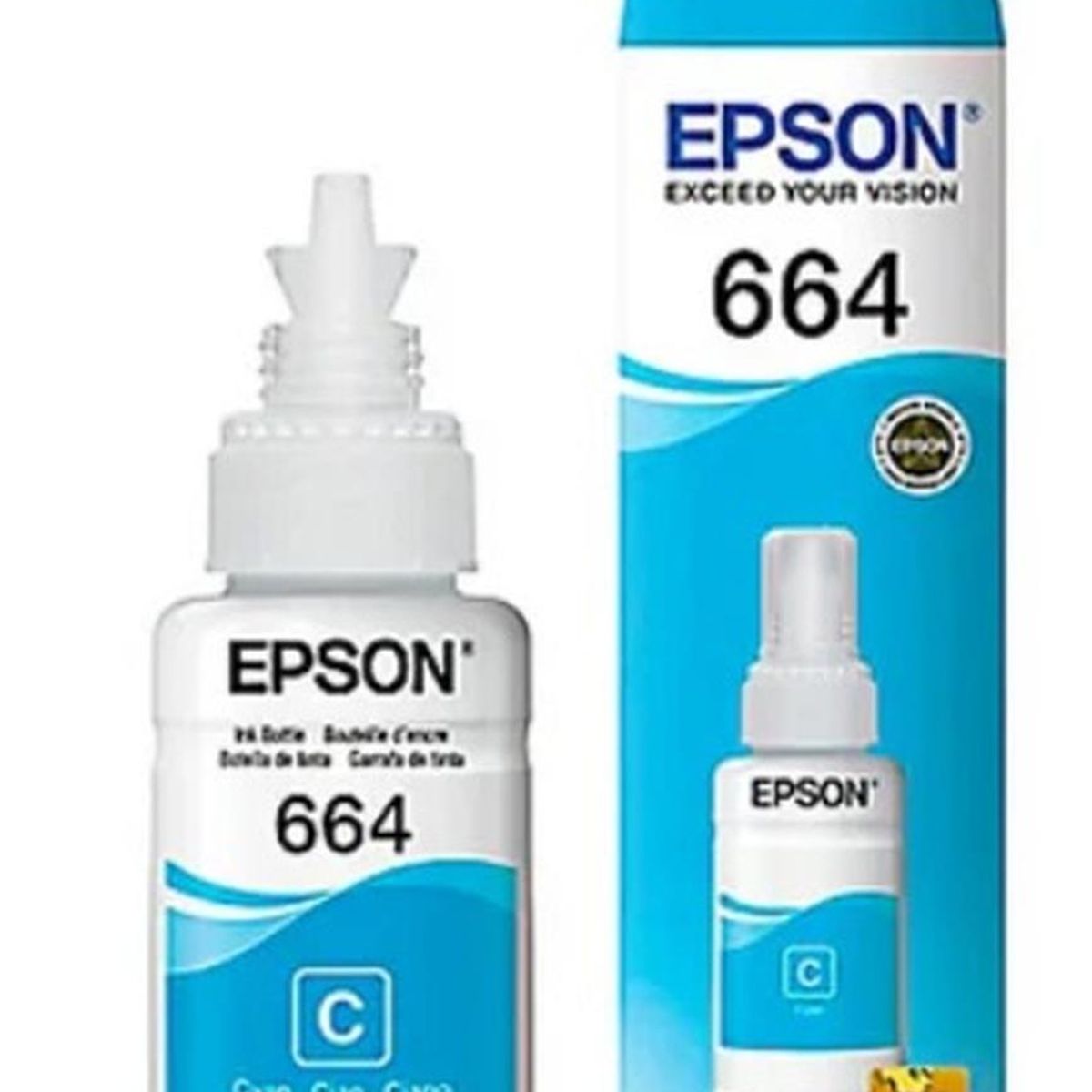 EPSON - Botella de Tinta Epson 664 Cyan Original