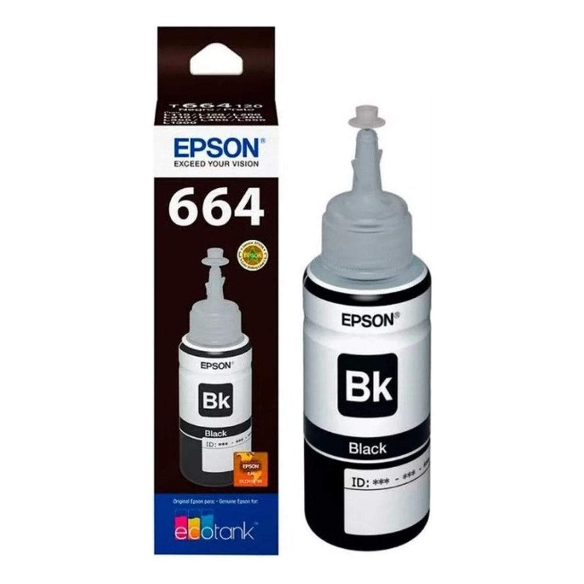 EPSON - Botella de Tinta Epson 664 Negro Original