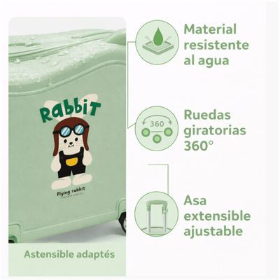 Imagen 2 del producto Maleta de cabina para ninos Equipaje 20 Pulgadas multicolor