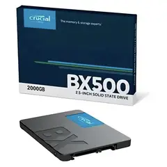 CRUCIAL - Unidad Ssd BX500 2TB 2.5 Sata 3 Lectura 560mb Escritura 510mb
