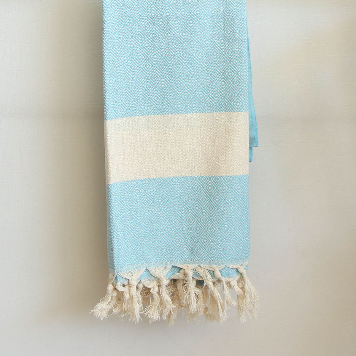 TURKUAZ - Toalla Turca de Algodón Mármara Turquesa 1 x 1,75 m