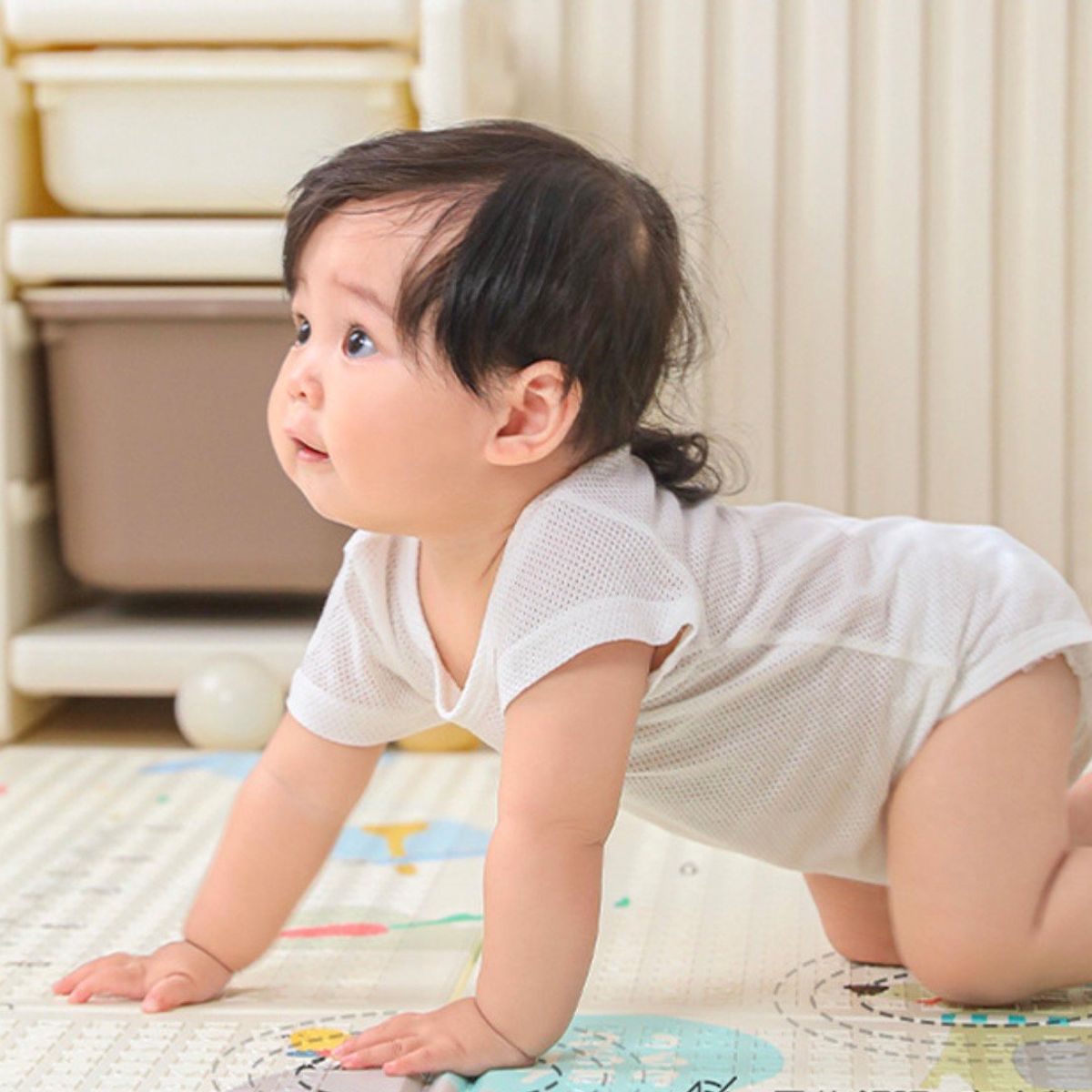HOMER OUTDOOR - Alfombra Antigolpes Plegable Para Niñas Bebes 180cmx120cmab