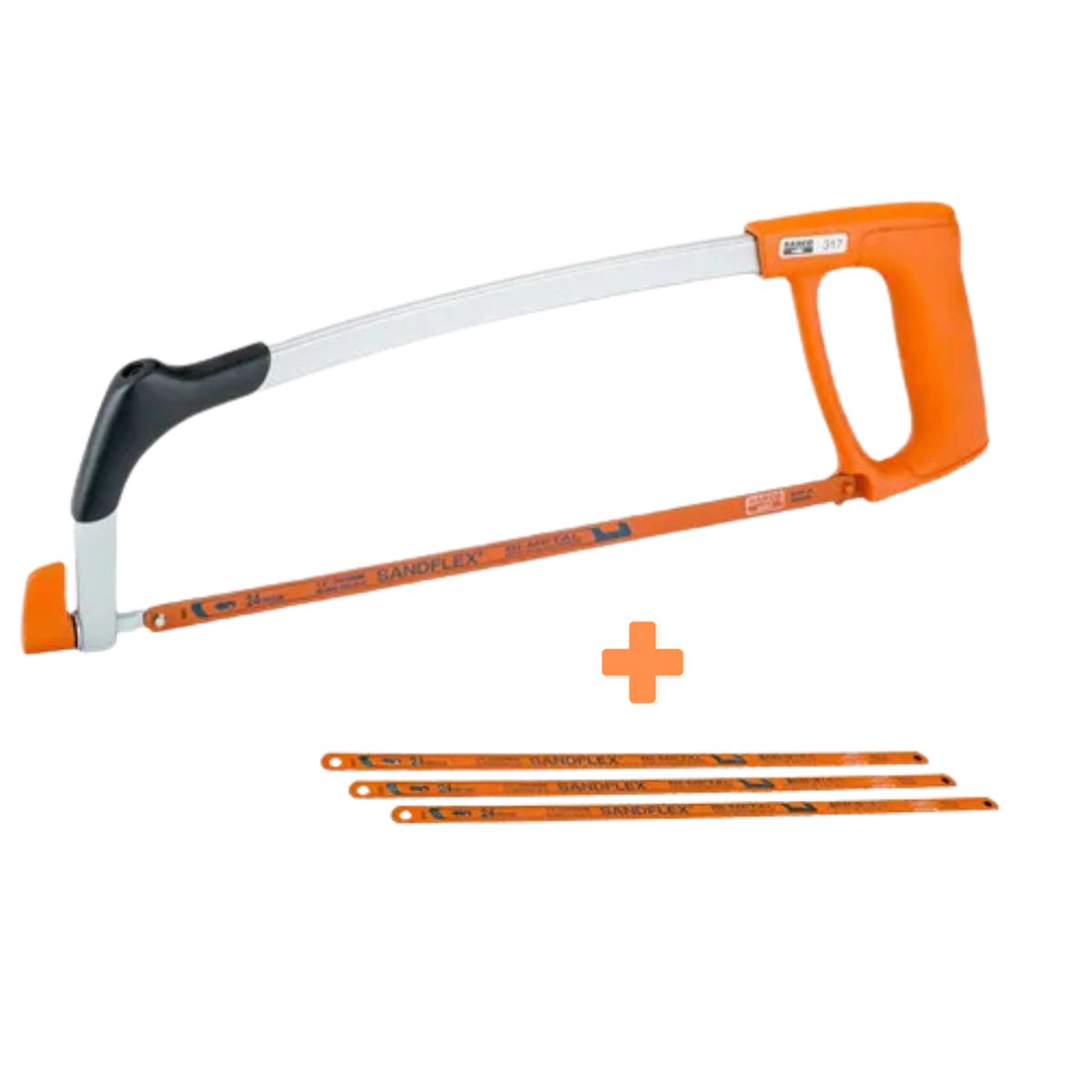 BAHCO - Arco De Sierra Bahco Con 3 Hojas De Sierra Sandflex