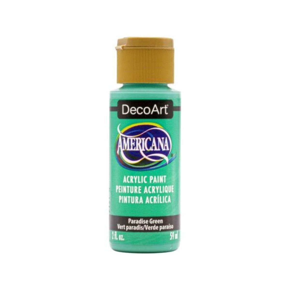 DECOART - Pintura Acrílica DecoArt Paradise Green DA414 Verde Claro 59 ml