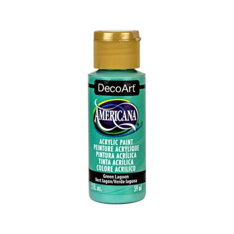 DECOART - Pintura Acrílica DecoArt Green Lagoon DA372 Verde Claro 59 ml