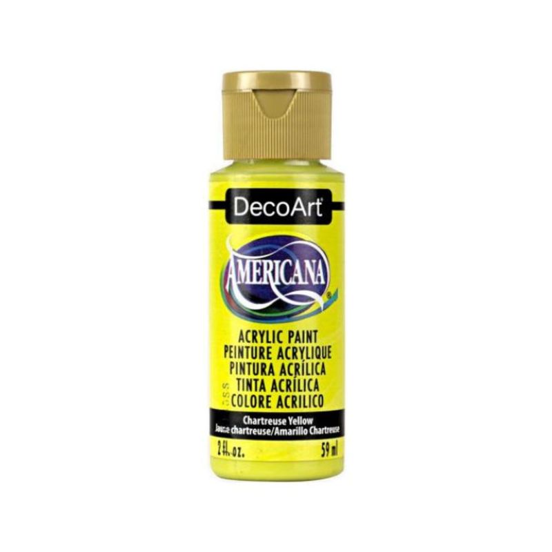 DECOART - Pintura Acrílica DecoArt Chartreuse Yellow DA330 Verde Claro 59 ml