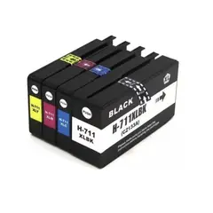 GENERICO - Pack 4 Cartuchos 711XL Tintas Alternativa para Hp Designjet T120 T520