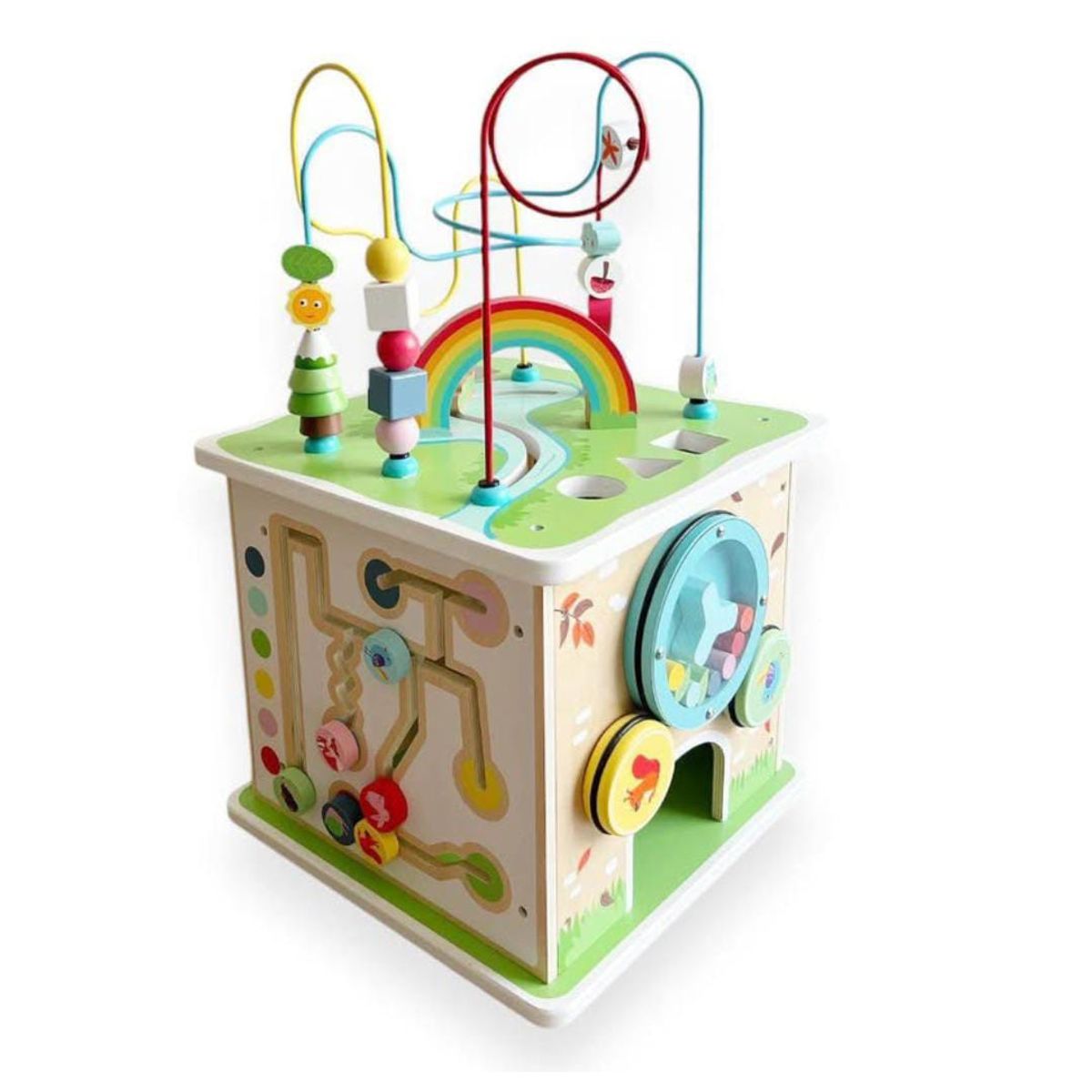 GENERICO - JUEGO DIDACTICO CON ENCAJE Y LABERINTO MONTESSORI