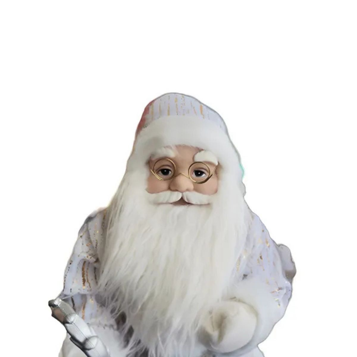GENERICO - Adorno Viejito Viejo Pascuero 60cm Muñeco Decorativo Navidad Blanco