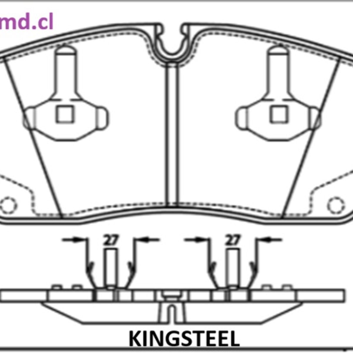 GENERICO - PASTILLA FRENOS MERCEDES BENZ GL - GLE - ML 2011 - 2015