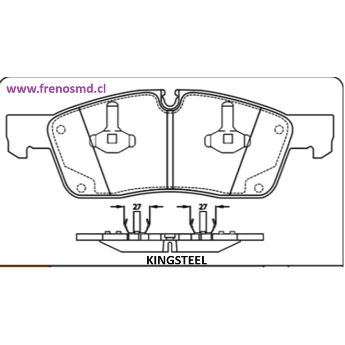 GENERICO - PASTILLA FRENOS MERCEDES BENZ GL - GLE - ML 2011 - 2015