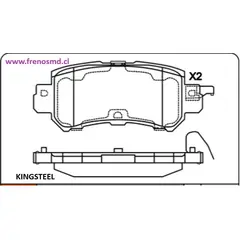 GENERICO - PASTILLA FRENOS MAZDA CX-3 1522 - CX-5 1218