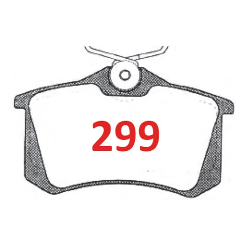 GENERICO - PASTILLA FRENOS TRASERAS SAVEIRO 2012 - 2019
