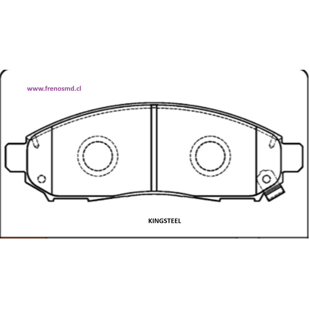 GENERICO - PASTILLA FRENOS NISSAN NAVARA 2.5 2007 - 2015