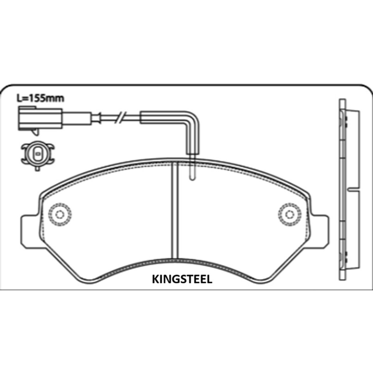 GENERICO - PASTILLA FRENOS PEUGEOT BOXER 06/15 - JUMPER 2.2 09/14