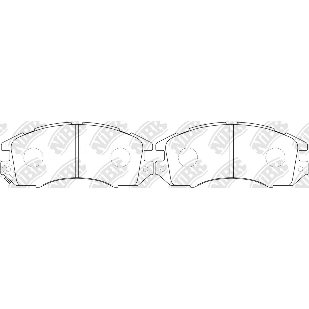 GENERICO - PASTILLA FRENOS SUBARU IMPREZA 1.6 - 1.8 93/ 00 - LEGACY 1.8 - 2.0 90/99