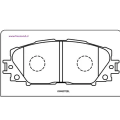 GENERICO - PASTILLA FRENOS TOYOTA YARIS 1.5 2006- 2014 / LIFAN X50 2015-2022