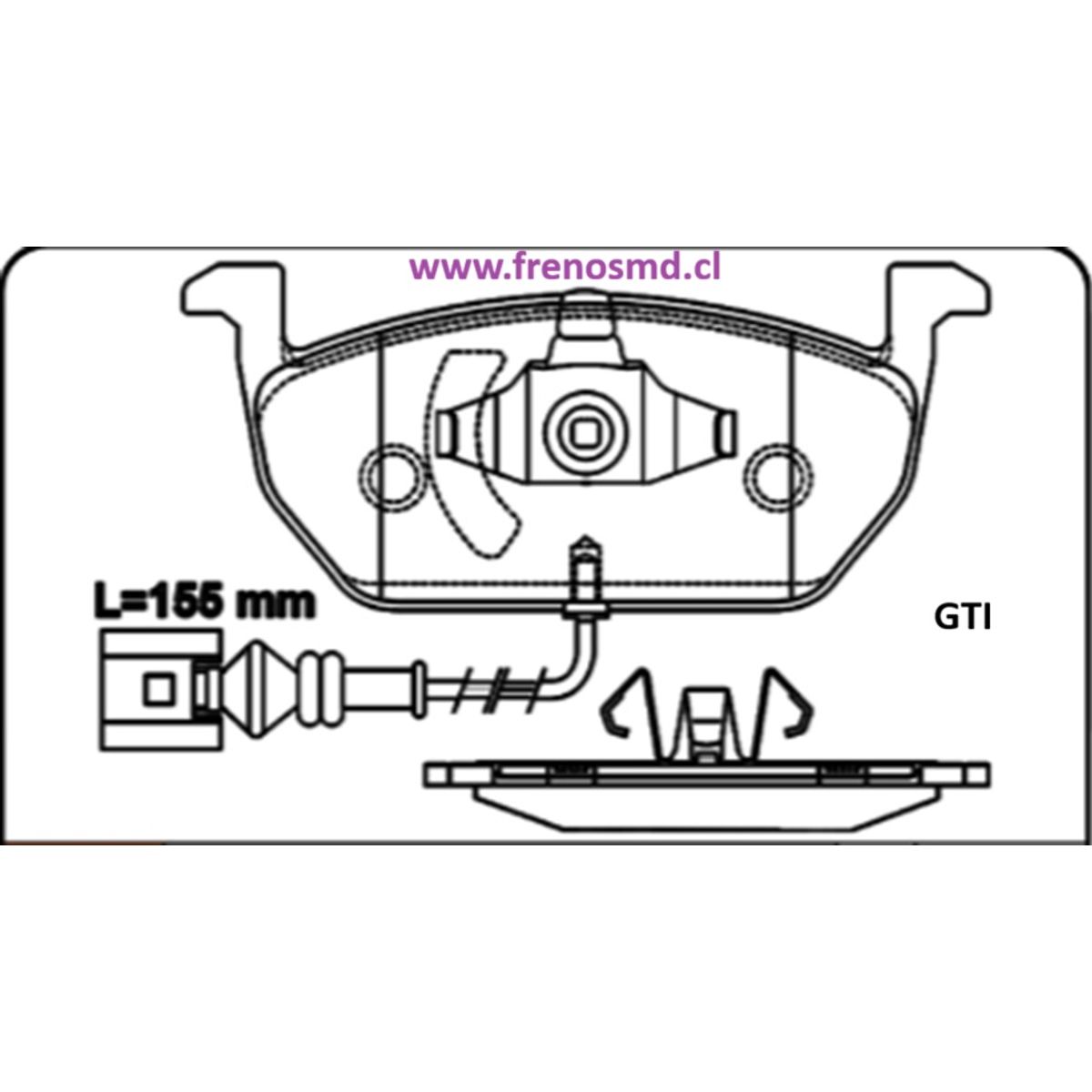 GENERICO - PASTILLA FRENOS VW VIRTUS 1822 - SEAT LEON 1522-IBIZA-ARONA 1722