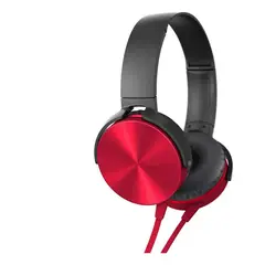 IMPORTCLICK - Audífono Plus Extra Bass Rojo Cable Premium - Rojo