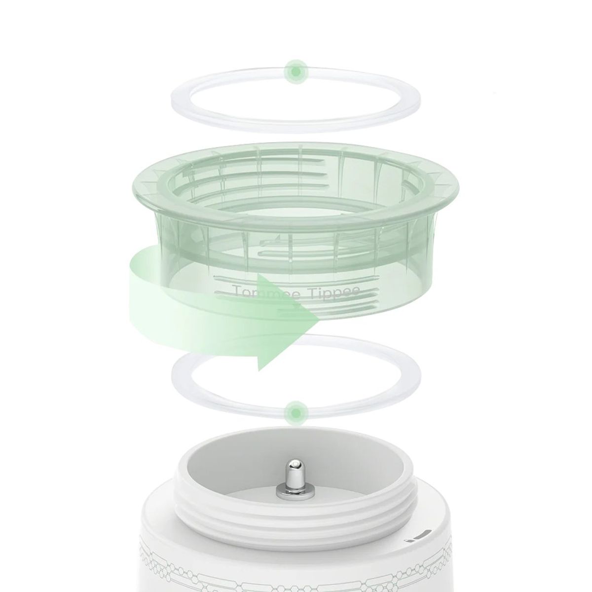 MOMCOZY - Calentador de mamaderas portátil inalámbrico - Blanco