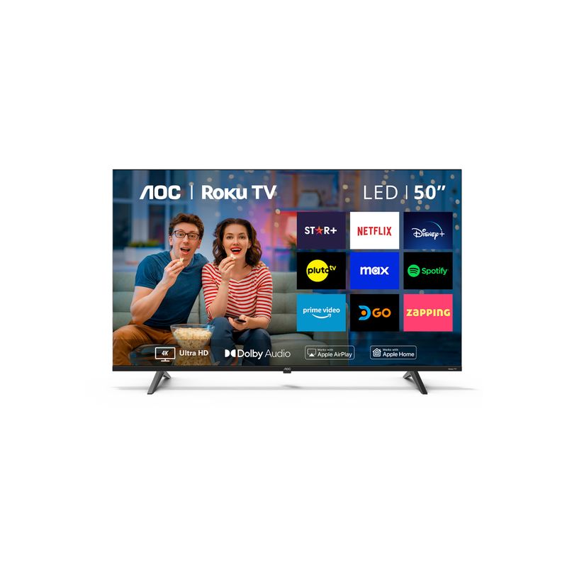 AOC - AOC Roku TV LED 50” UHD 4K Smart TV 50U7045