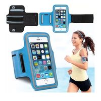 Brazalete De Teléfono Celular Para Correr Deportivo Trotar AZUL