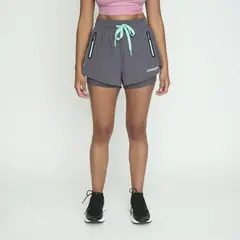 SPYDER - Short Entrenamiento Mujer Trainer Gris